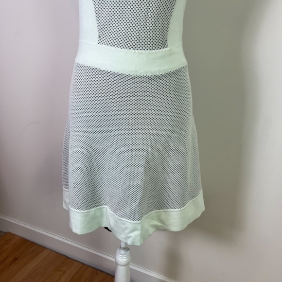 Rag & Bone Women’s White and Black Textured Print Sleeveless Mini Dress Medium - Picture 3 of 10